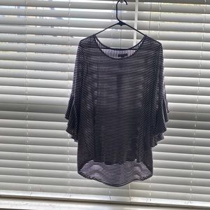 Cool striped woman’s tee summer style comfort